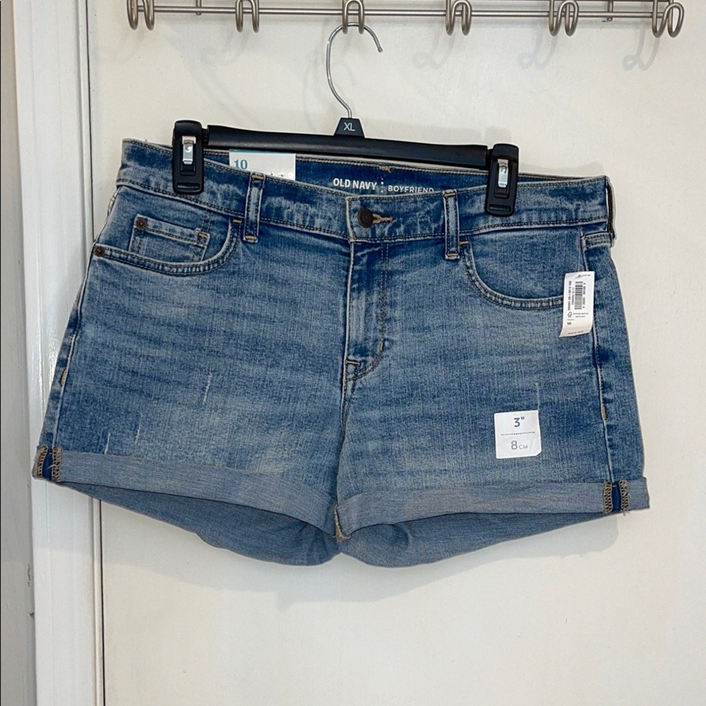 Old Navy Light Blue Boyfriend Denim Shorts